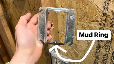 how to tape mud around electrical boxes|mud ring electrical use.